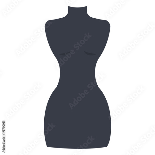 boutique mannequin isolated icon vector illustration design