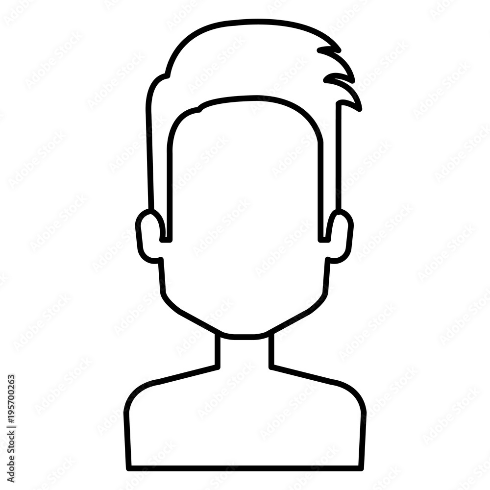 young man shirtless avatar character vector illustration design young man shirtless avatar character vector illustration design
