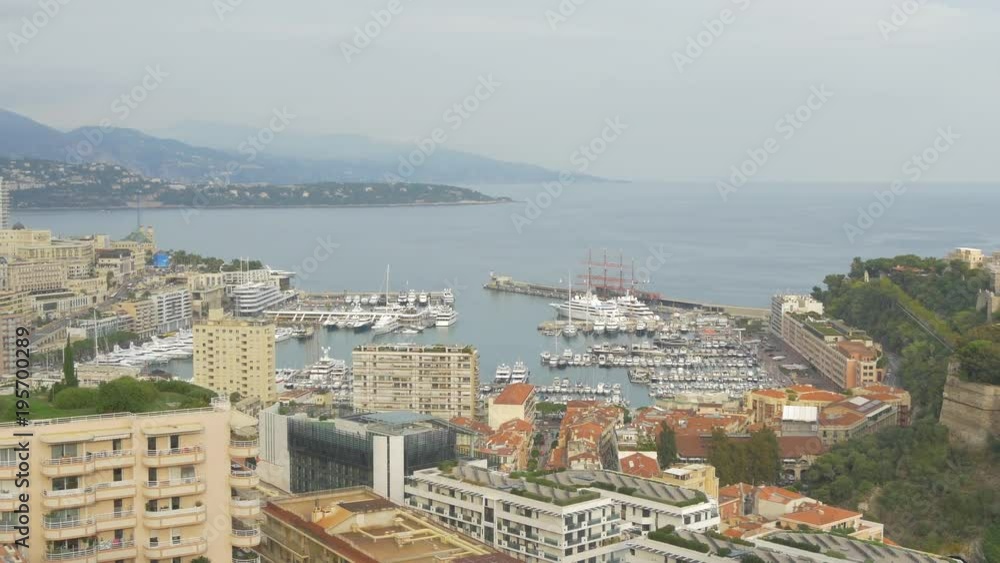 Pan left view of Monaco Pan left view of Monaco