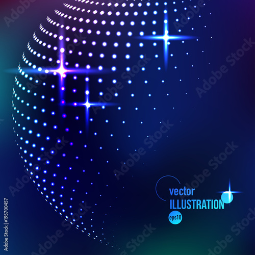 Vector abstract background with circles