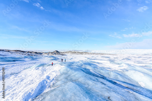 At the icecap in greenland