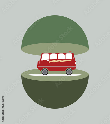 amphibian bus or land and water touring bus
