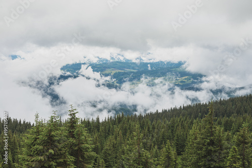 Beautiful mountains landscape in Carpathian.The wild nature