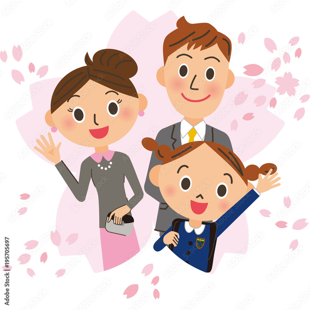 入学式 女の子 親子 入学式 女の子 親子