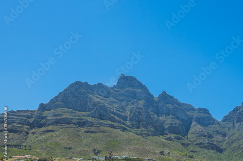 Mountain View in Blue Sky Day, Cape Town, South Africa