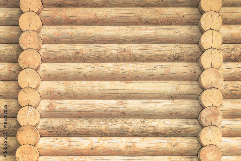 brown rustic wooden texture background. facade of a log house, copy space brown rustic wooden texture background. facade of a log house, copy space