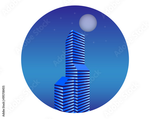 multi-storey building in the evening