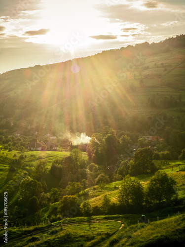 Bright rolling countryside