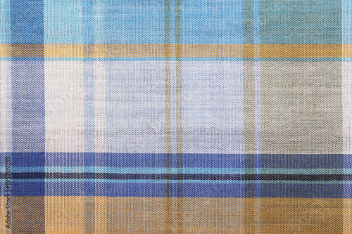 Fabric plaid texture. Cloth background.