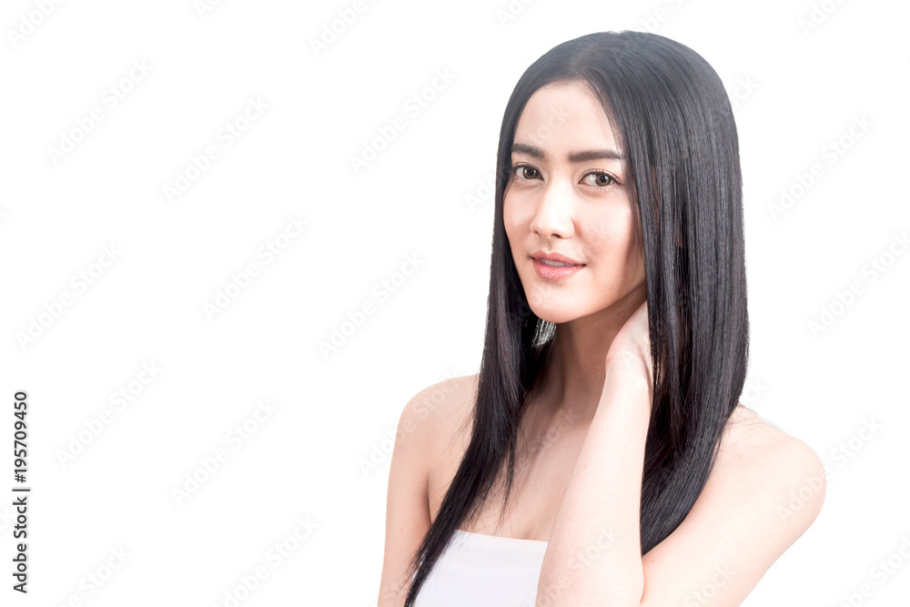 Beautiful woman beauty health care.beauty and spa.perfect fresh skin isolated on white Beautiful woman beauty health care.beauty and spa.perfect fresh skin isolated on white