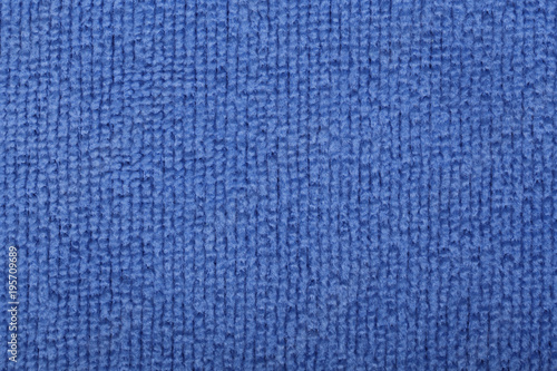 Blue cotton towel background texture