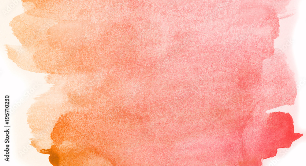 Fototapeta premium Watercolor background. water-stained spots. red red-orange