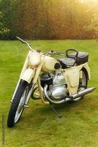 beautiful retro vintage motorbike