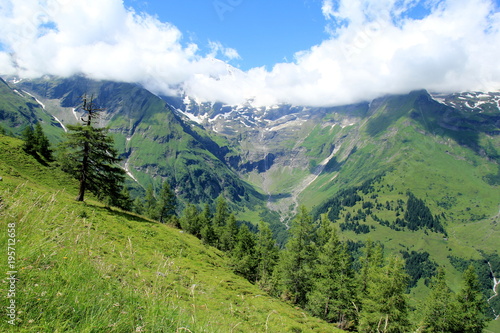 Austriackie góry w drodze na Grossglockner