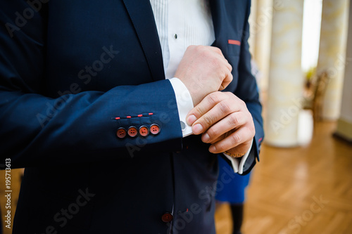 Businessman wearing suit