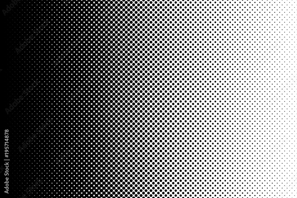 Gradient halftone dots background in pop art style. Vector illustration. Gradient halftone dots background in pop art style. Vector illustration.