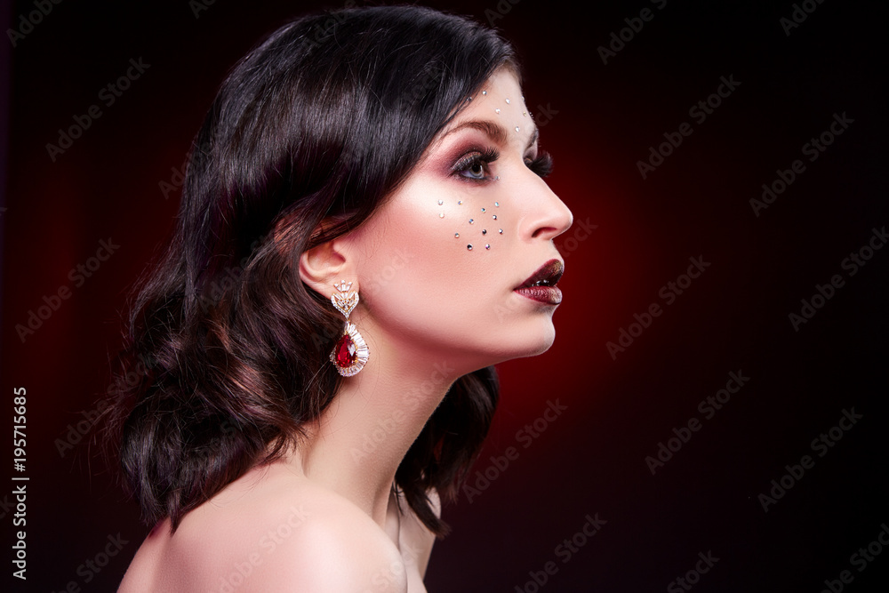 beautiful girl with smoky eyes beautiful girl with smoky eyes
