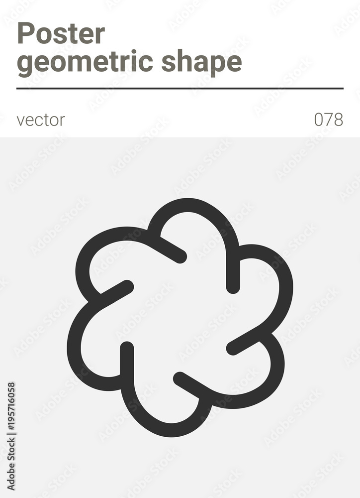Poster minimal geometric vector shape Poster minimal geometric vector shape