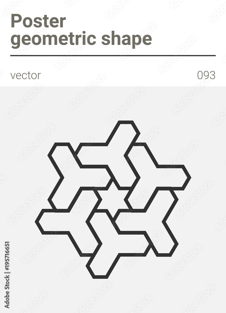 Poster minimal geometric vector shape Poster minimal geometric vector shape