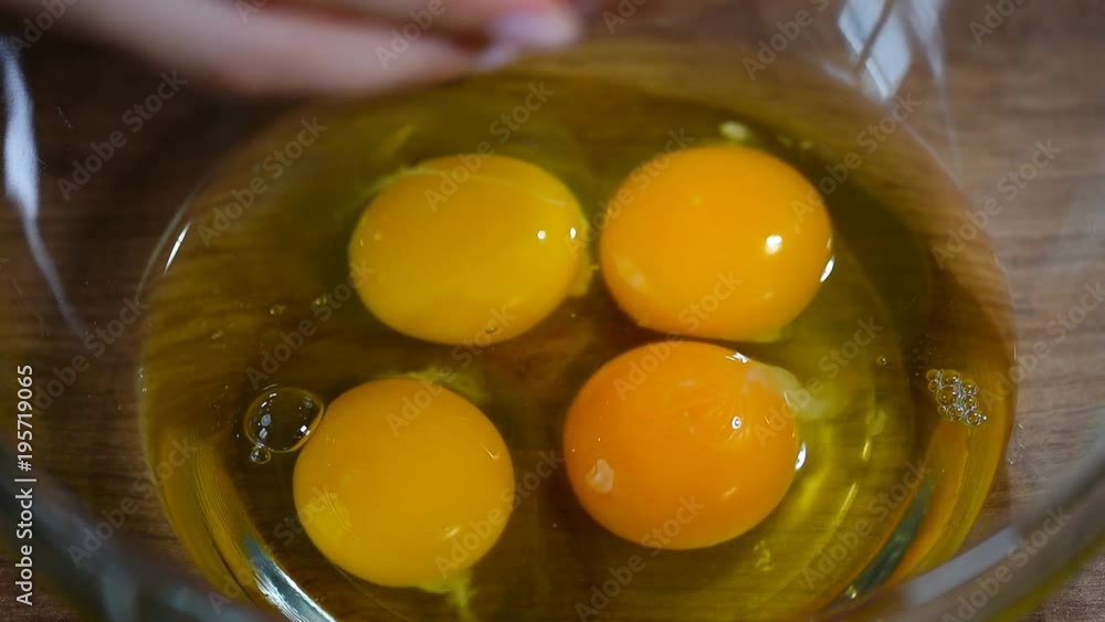 Put egg in bowl and whisk egg Put egg in bowl and whisk egg