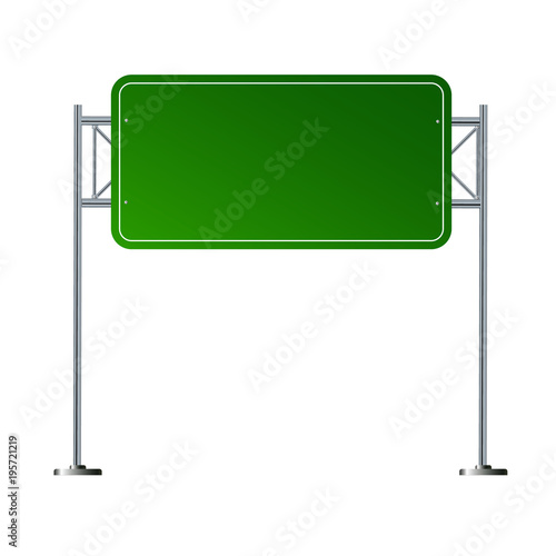 Empty urban big board or billboard . Blank mockup. Marketing and advertisement. Vector illustration in flat style