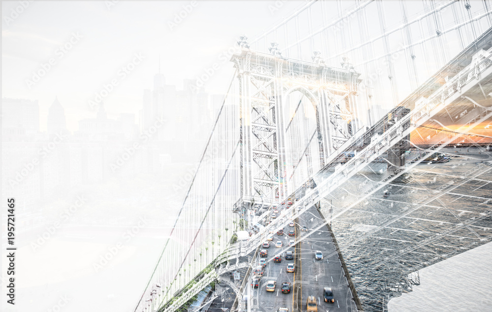 Manhattan bridge in New york city Manhattan bridge in New york city