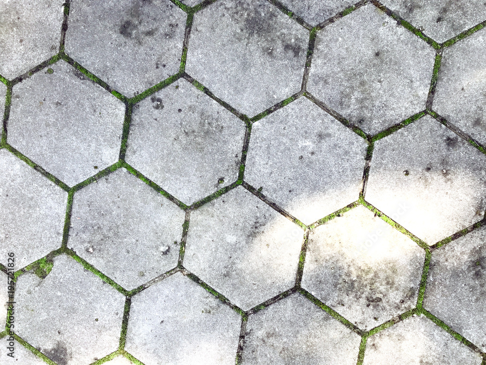 Gray figured pavement. Gray figured pavement.