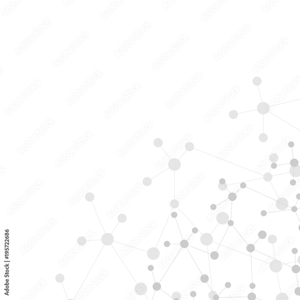 Structure molecule and communication. Dna, atom, neurons. Scientific concept for your design. Connected lines with dots. Medical, technology, chemistry, science background. illustration. Structure molecule and communication. Dna, atom, neurons. Scientific concept for your design. Connected lines with dots. Medical, technology, chemistry, science background. illustration.