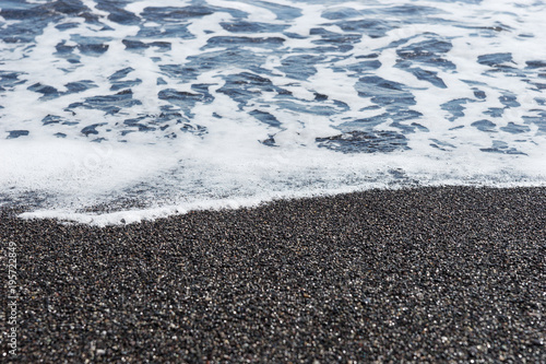 Wallpaper Mural Beach with black sand on the island of Santorini Torontodigital.ca