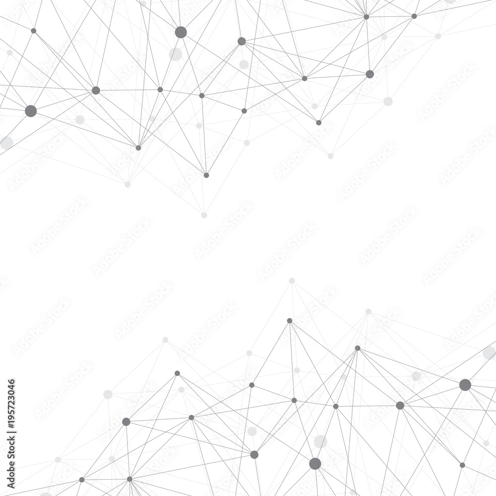 Geometric graphic background molecule and communication. Big data complex with compounds. Lines plexus, minimal array. Digital data visualization. Scientific cybernetic illustration. Geometric graphic background molecule and communication. Big data complex with compounds. Lines plexus, minimal array. Digital data visualization. Scientific cybernetic illustration.