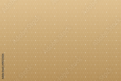 Geometric pattern with connected lines and dots. Graphic background connectivity. Modern stylish polygonal backdrop communication compounds for your design. Lines plexus, illustration.
