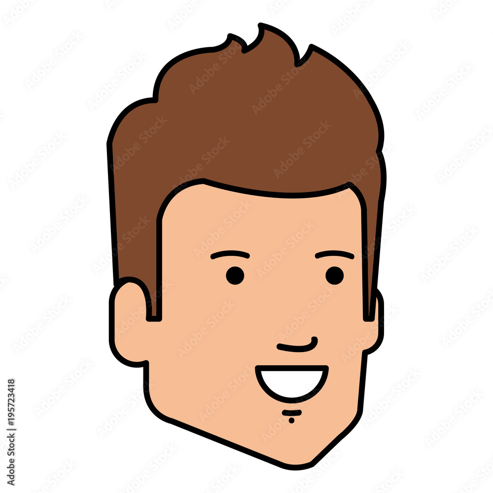 young man head avatar character vector illustration design young man head avatar character vector illustration design
