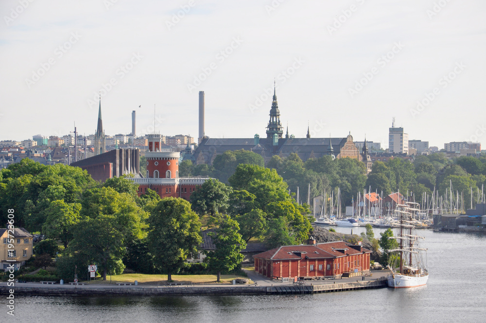 Cityscape of Stockholm. Panorama view of historical part of Stockholm in Sweden. Cityscape of Stockholm. Panorama view of historical part of Stockholm in Sweden.
