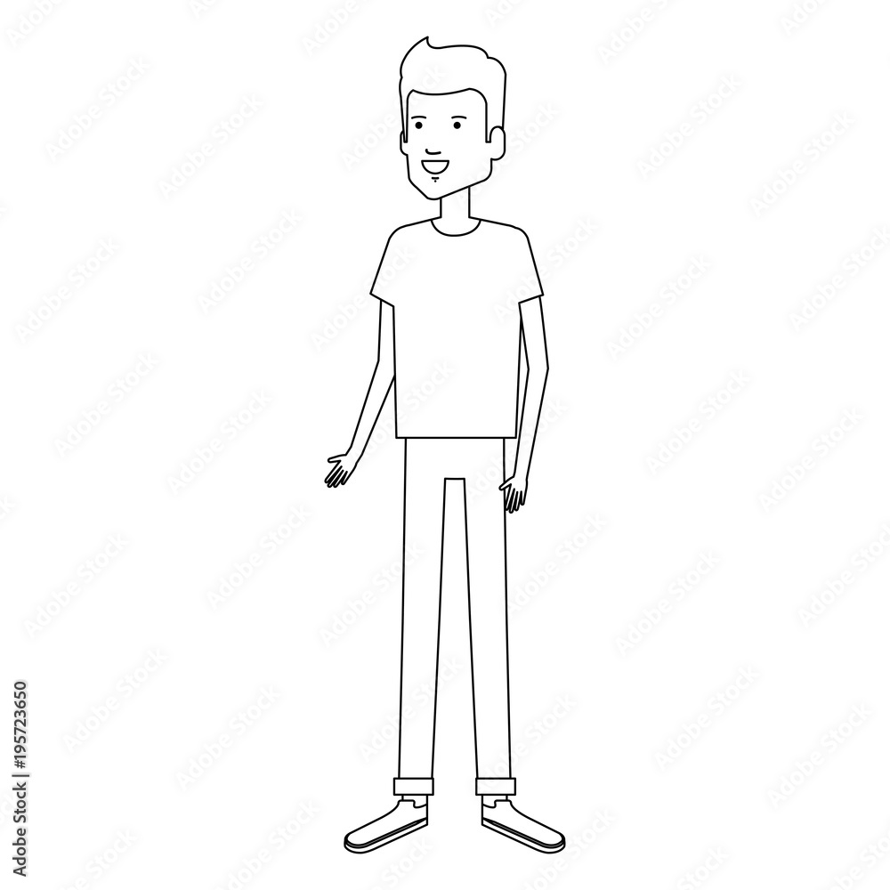 young man avatar character vector illustration design young man avatar character vector illustration design