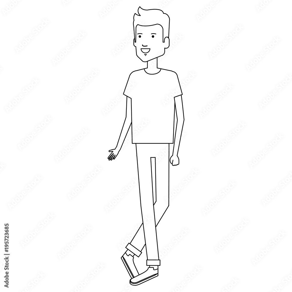 young man avatar character vector illustration design young man avatar character vector illustration design