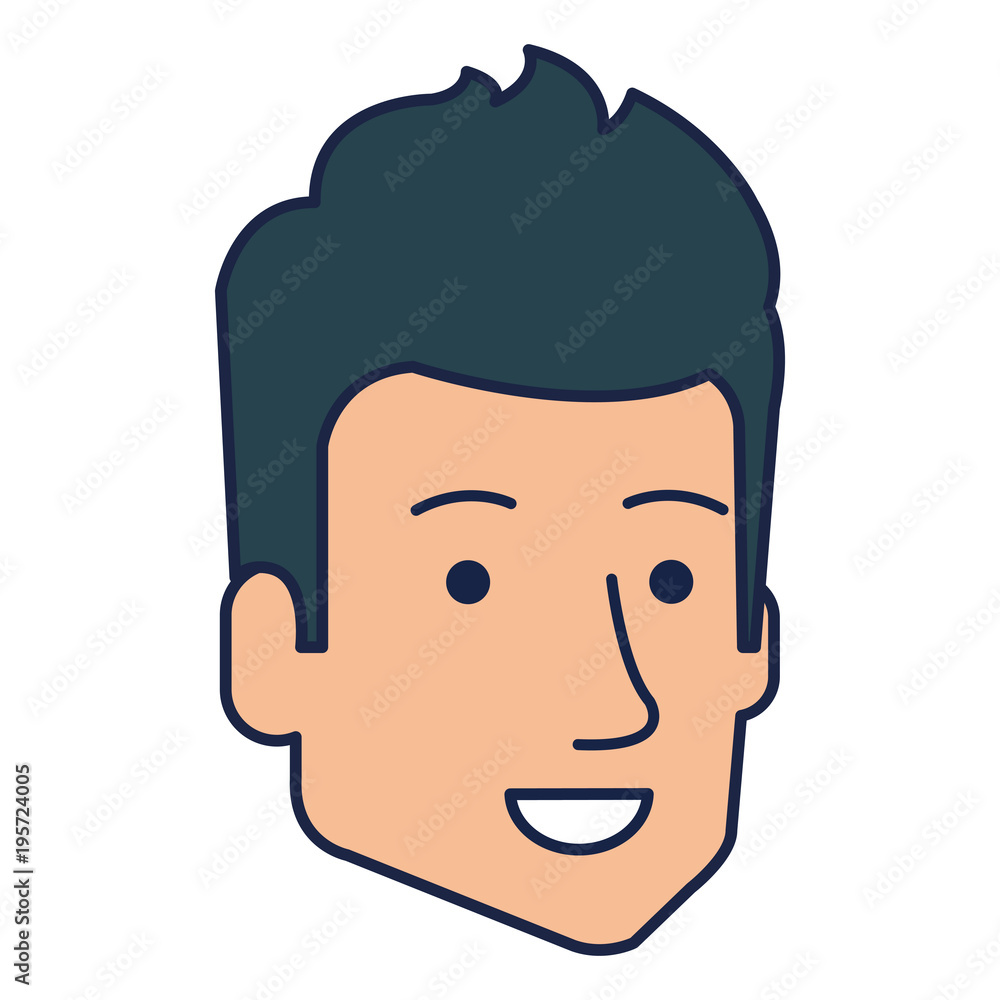 young man head avatar character vector illustration design young man head avatar character vector illustration design