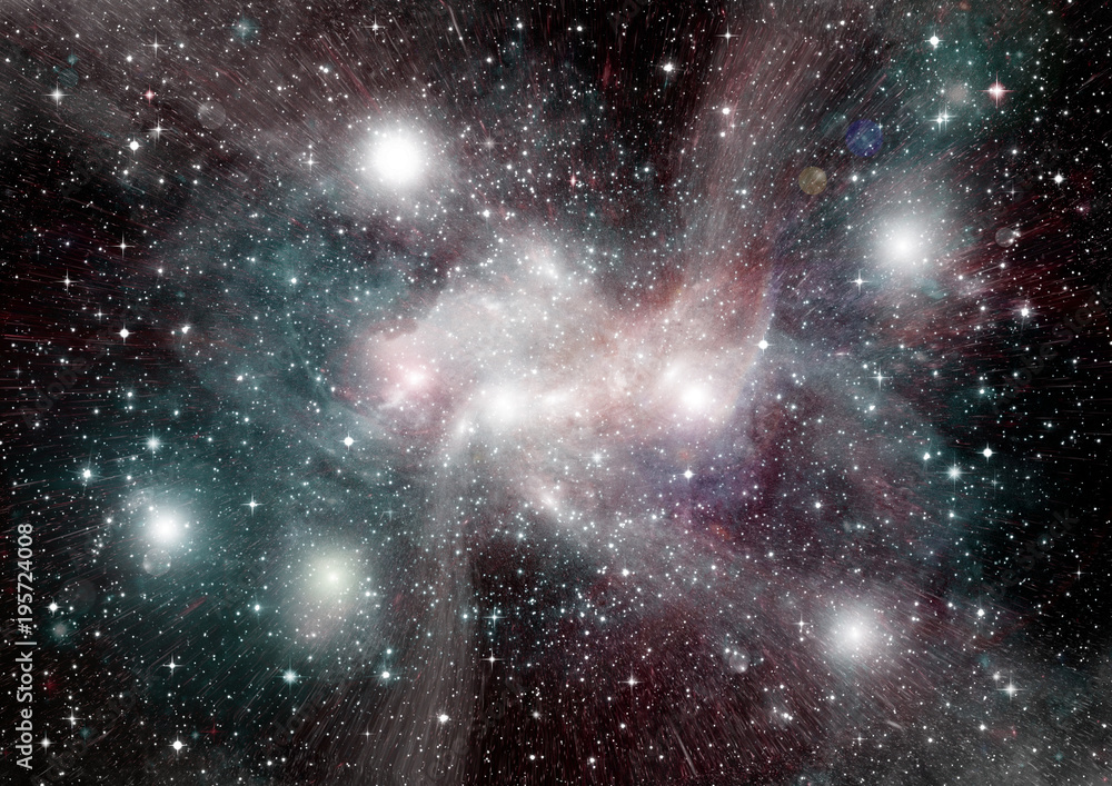 galaxy in a free space galaxy in a free space