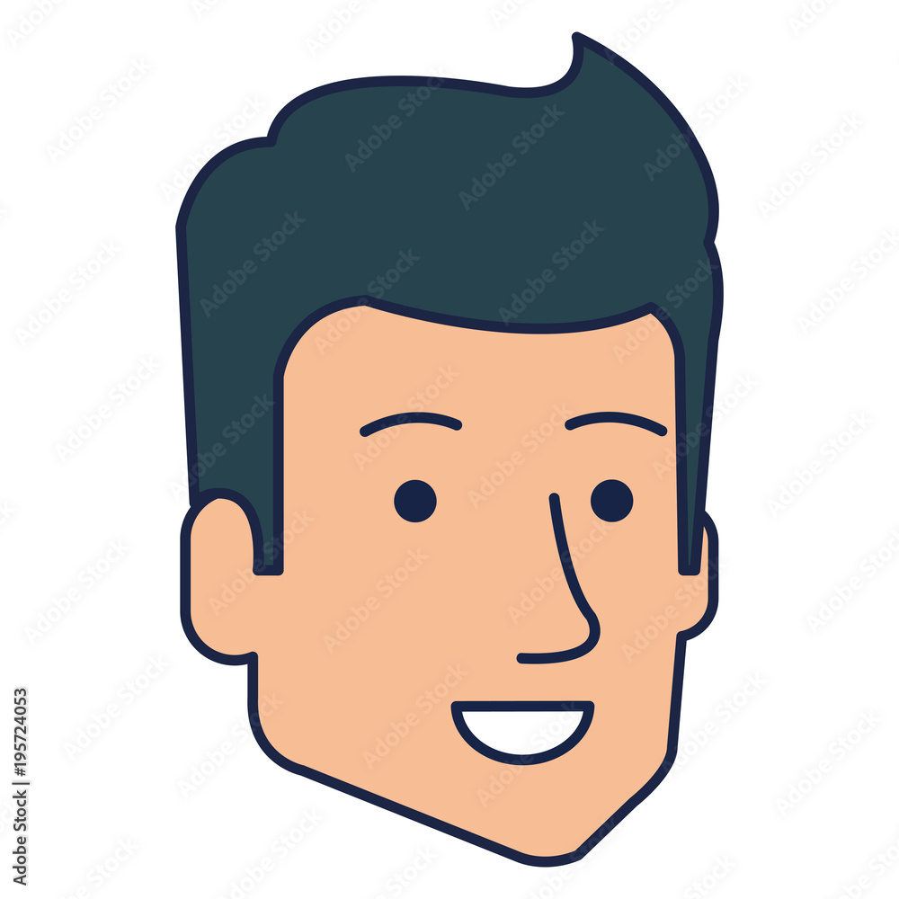 young man head avatar character vector illustration design young man head avatar character vector illustration design