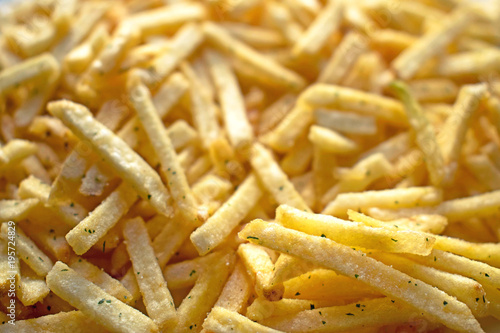 Background of potato chips