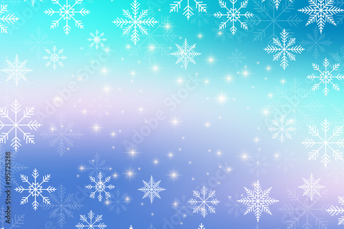 Christmas and Happy New Years illustration background with golden snowflakes.