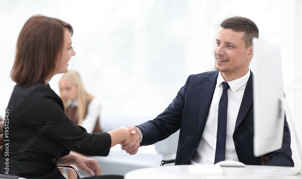 closeup of a business handshake women business partner.the business concept. closeup of a business handshake women business partner.the business concept.