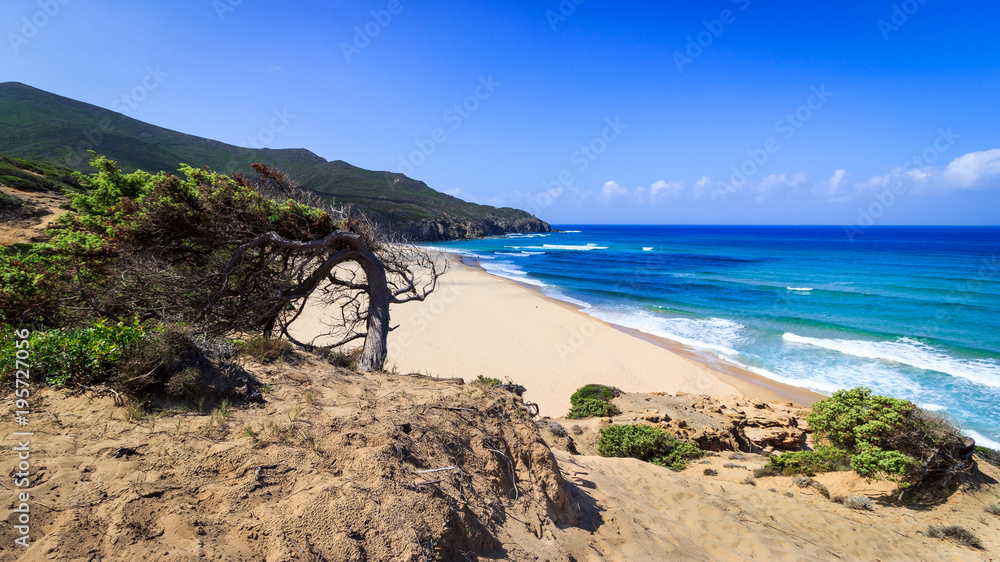 plage de sardaigne, côte verte, piscinas plage de sardaigne, côte verte, piscinas