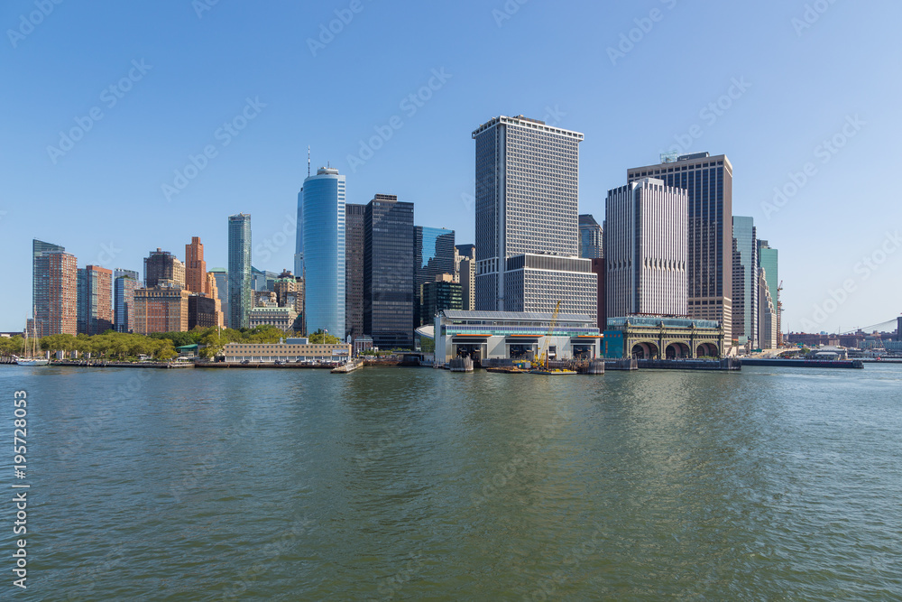 Panoramic view of Manhattan City skyline, New York. Panoramic view of Manhattan City skyline, New York.