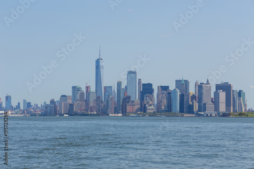 Panoramic view of Manhattan City skyline  New York.