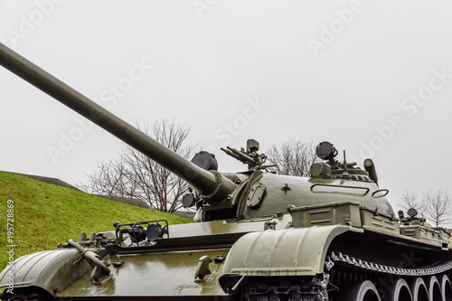 Armored tank in a memorial of the Great Patriotic War in Kiev, Ukraine