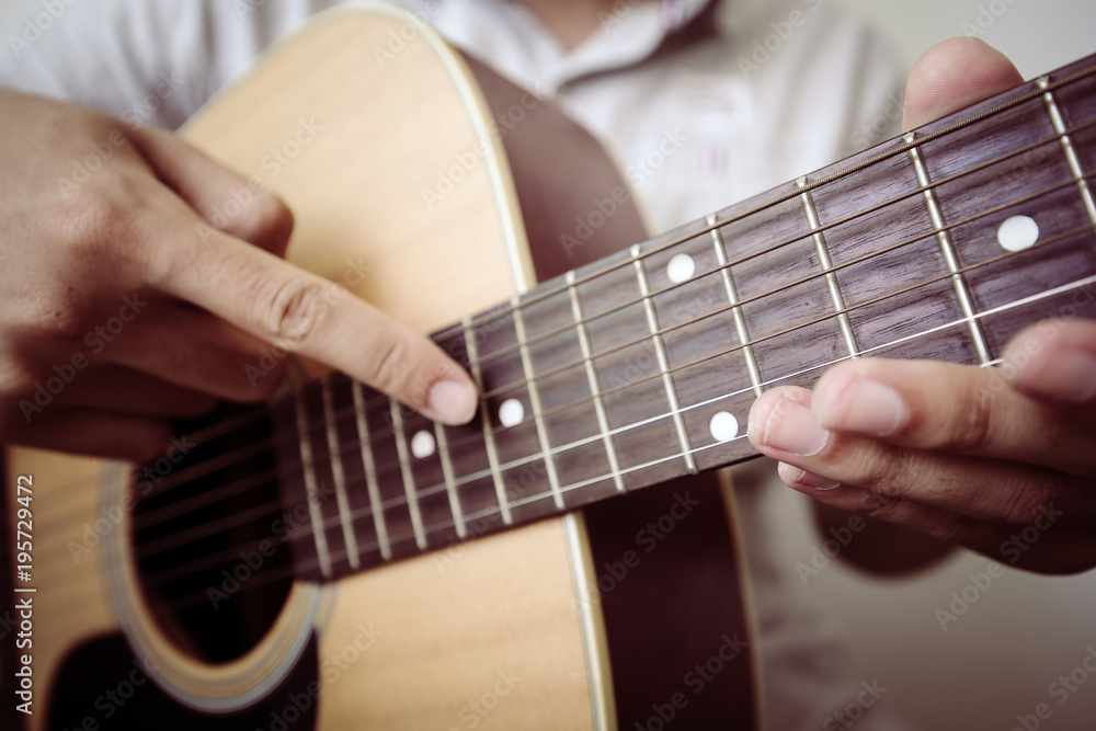 Fototapeta premium Teaching Guitar