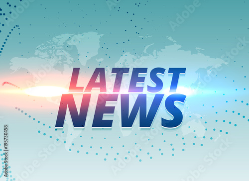 latest news concept vector background