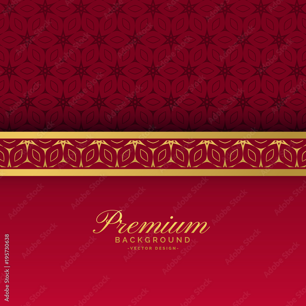 ethnic red and gold luxury royal background