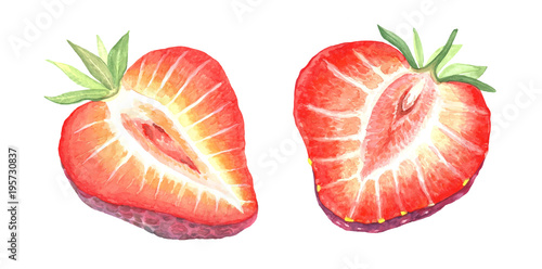 Strawberry ripe pieces