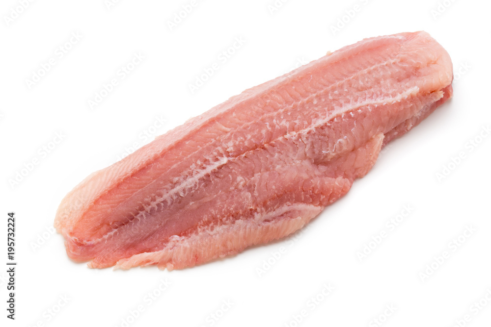 Fillet of Fish Pangasius. Isolated on white background. Fillet of Fish Pangasius. Isolated on white background.